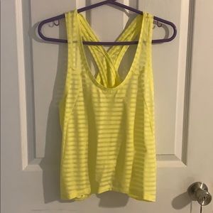 Zyia yellow nimbus tank top size small